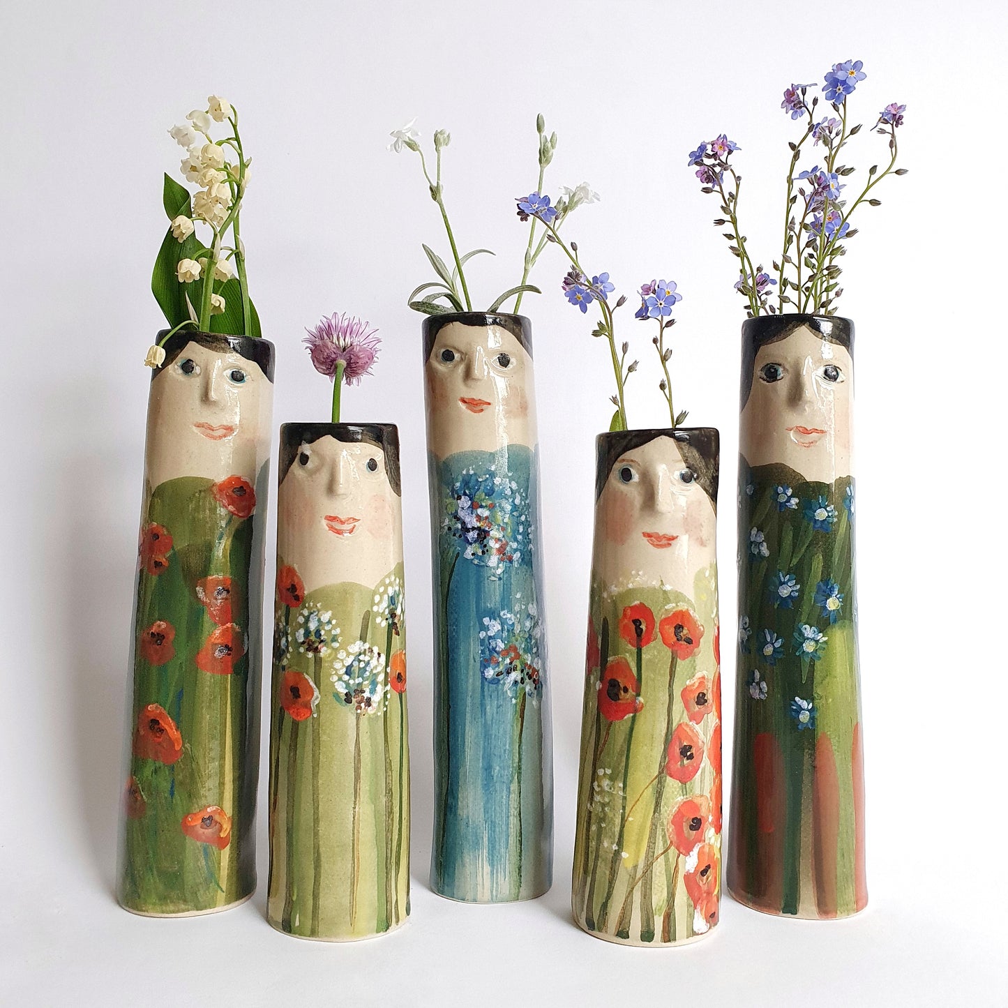 Flower Family Bud Vases - Ceramic Connoisseur