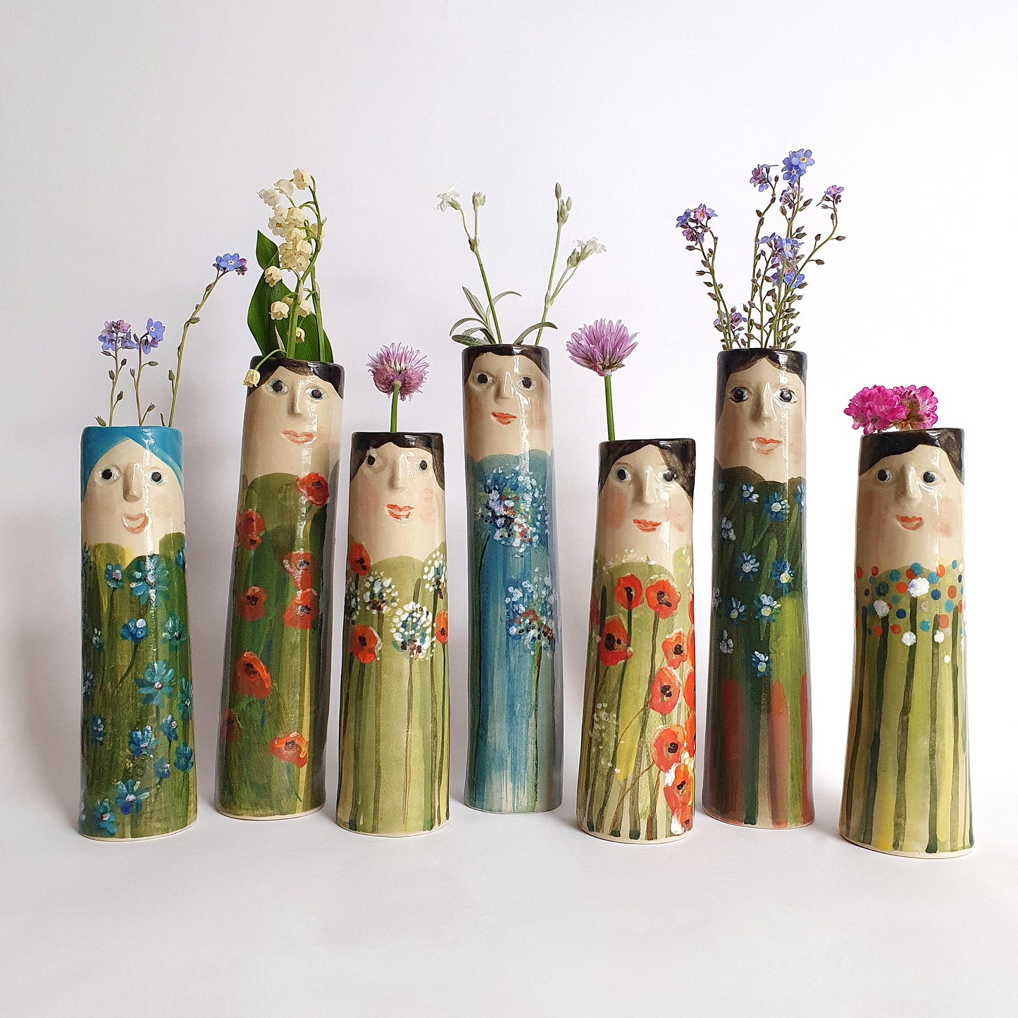 Flower Family Bud Vases - Ceramic Connoisseur