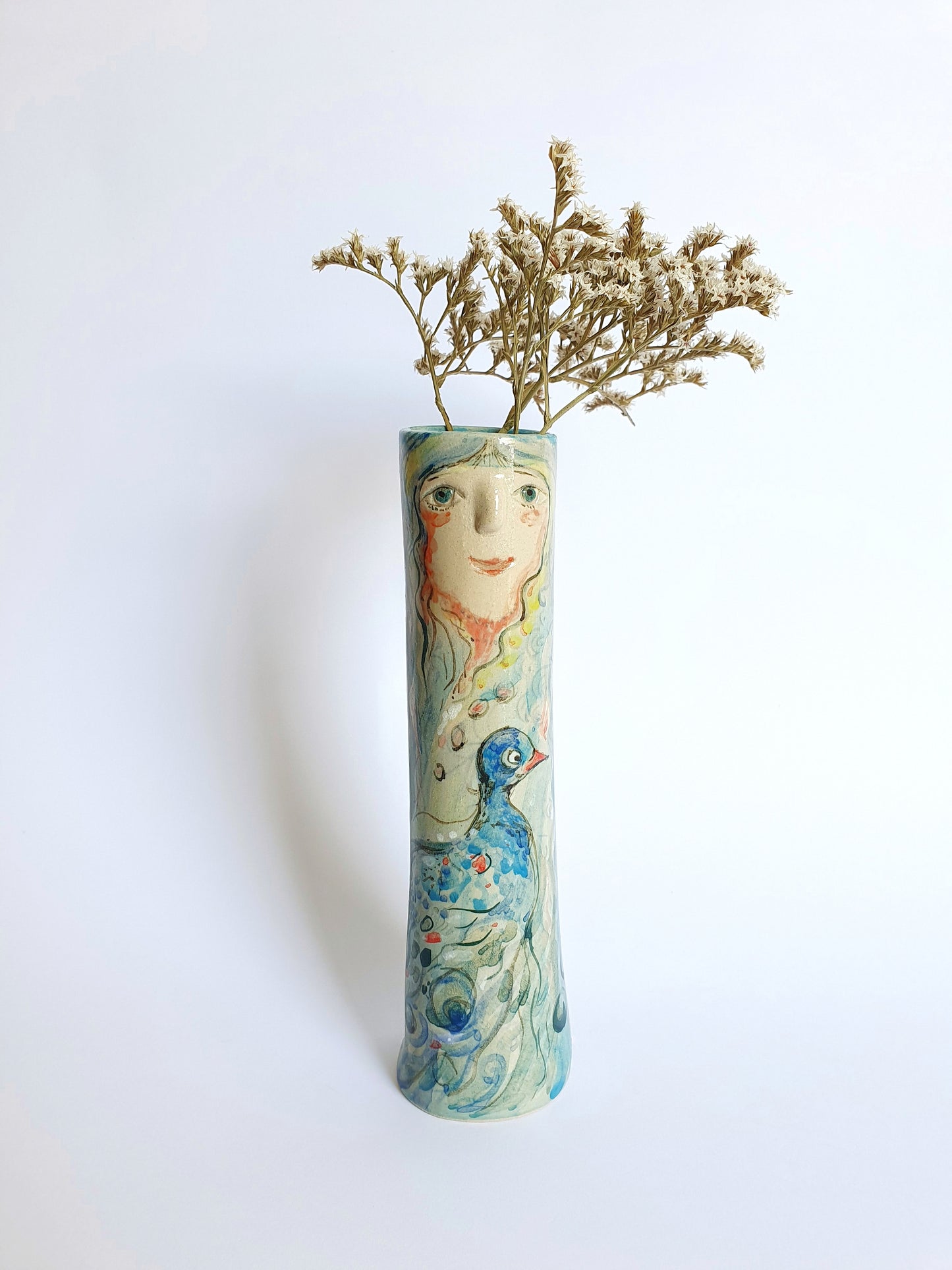 Peacock Family Bud Vases - Ceramic Connoisseur