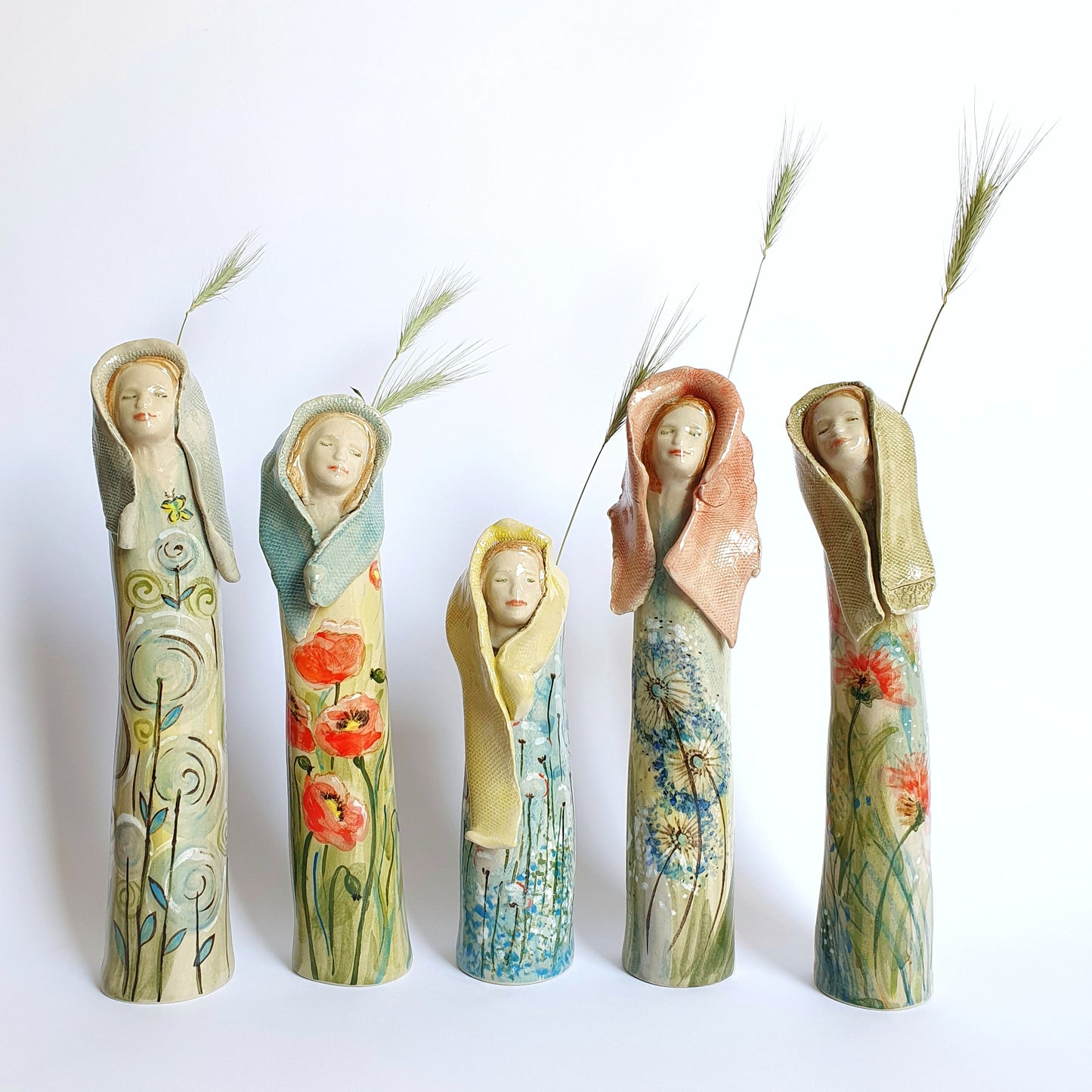 Country Girls Bud Vases - Ceramic Connoisseur