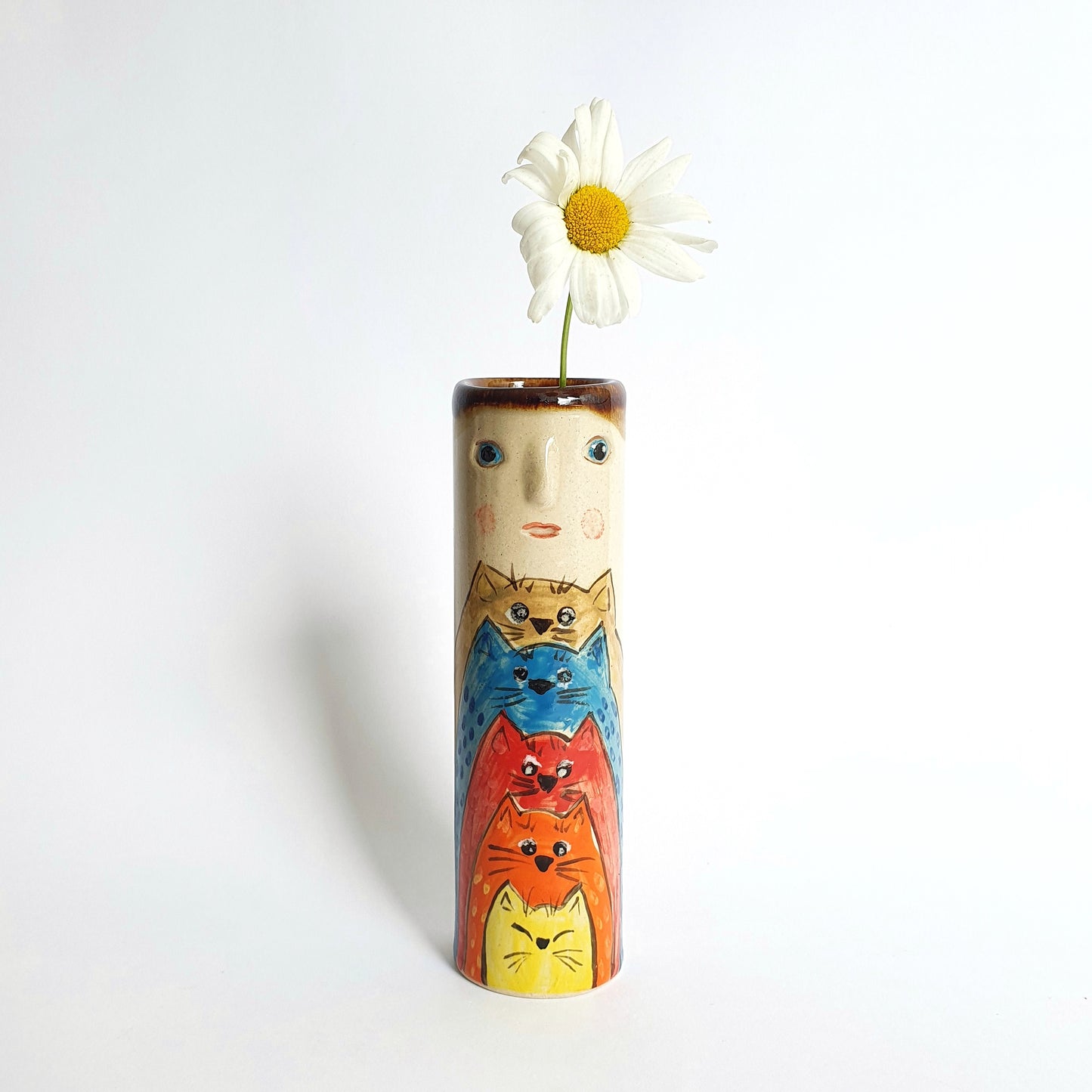 Petite Cats Bud Vases - Ceramic Connoisseur