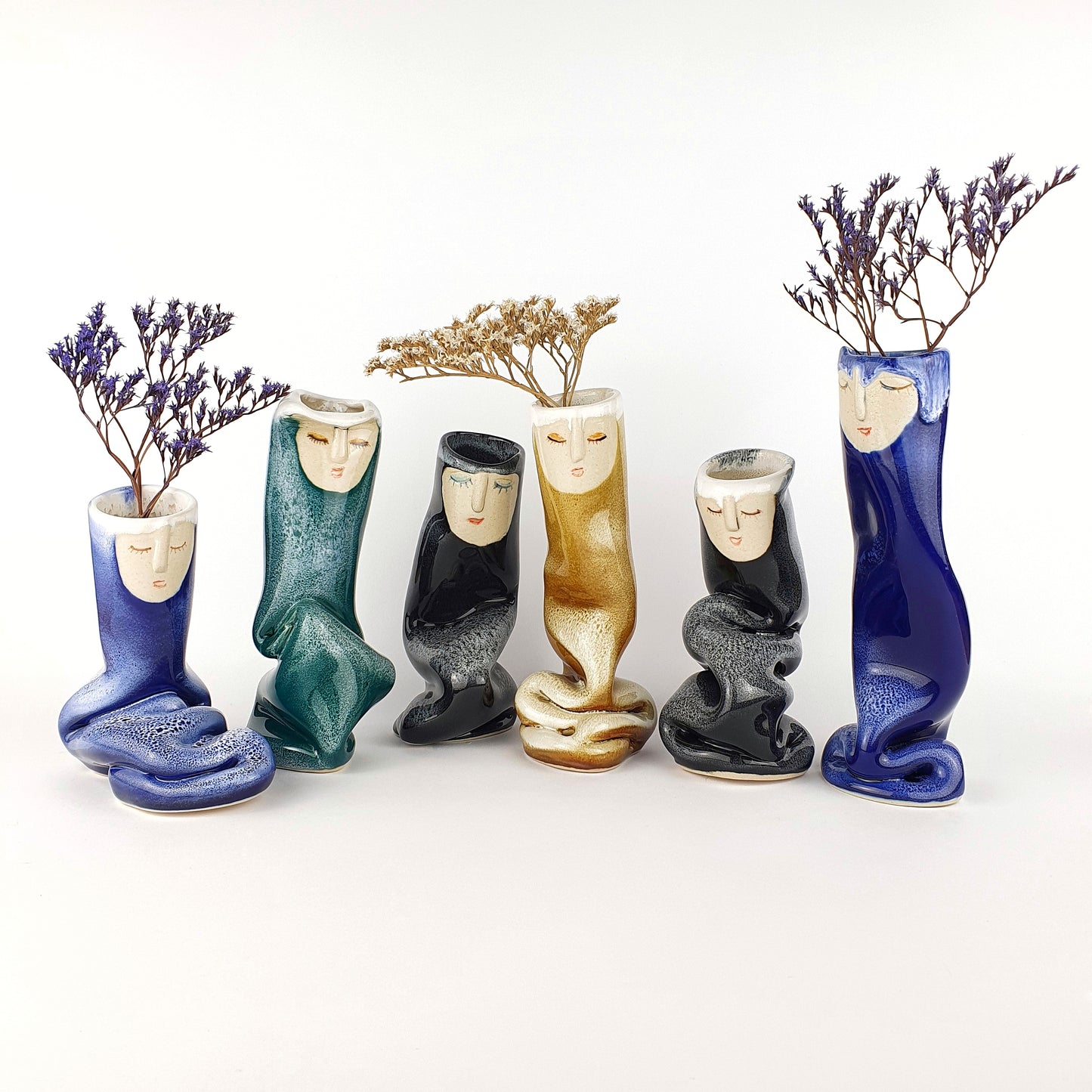 Sleeping Family Bud Vases - Ceramic Connoisseur