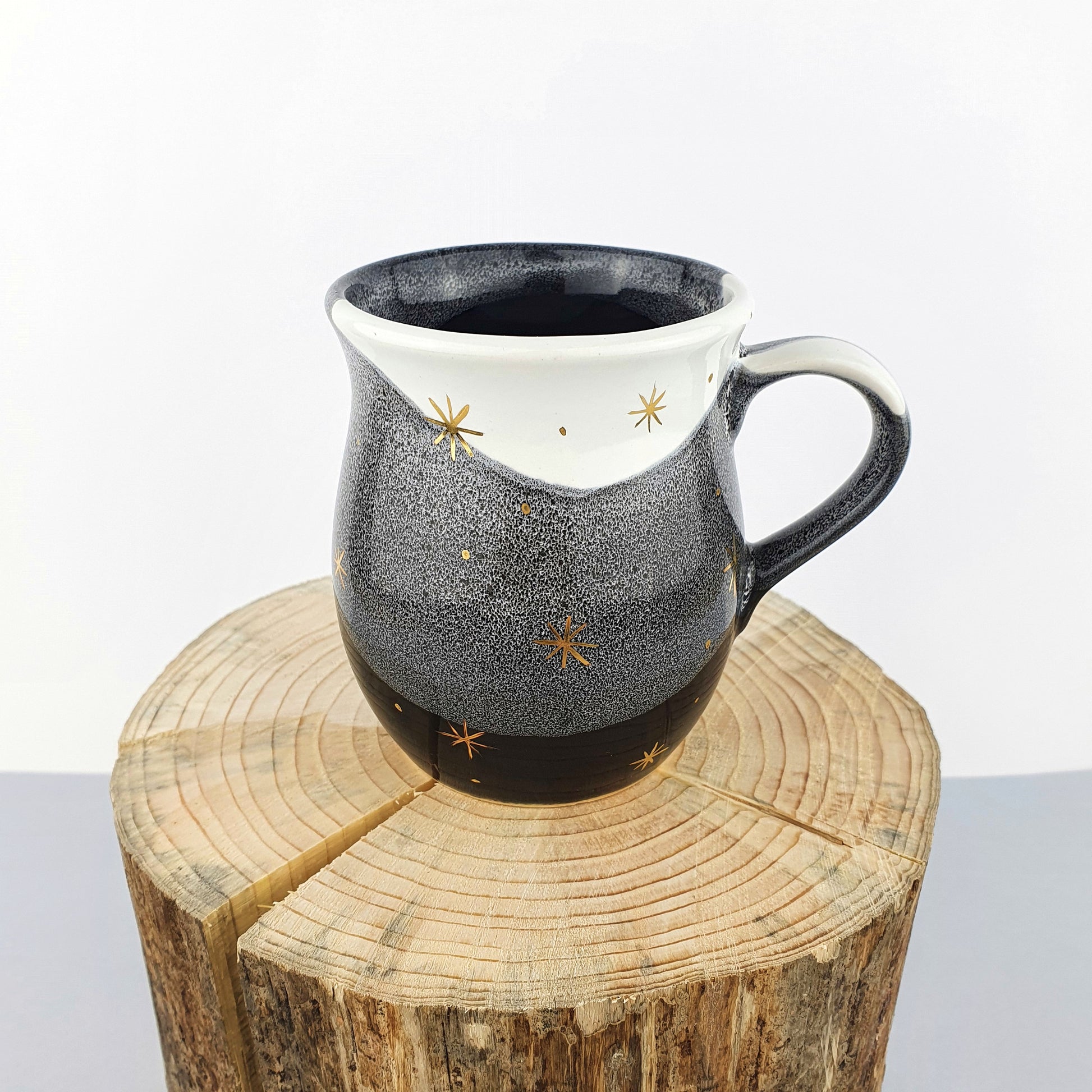 Gold Stars Belly Mugs - Ceramic Connoisseur