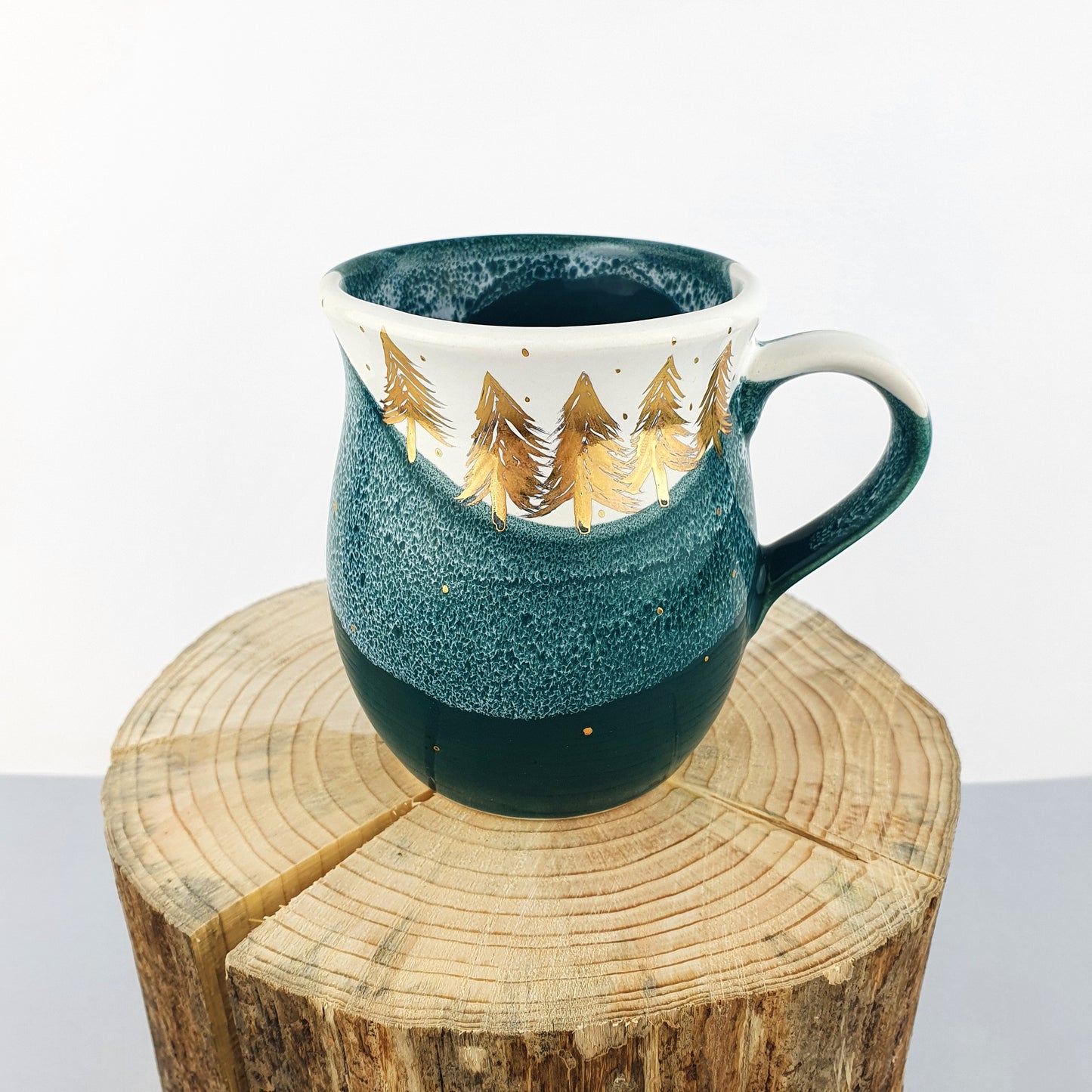 Gold Forest Belly Mugs - Ceramic Connoisseur