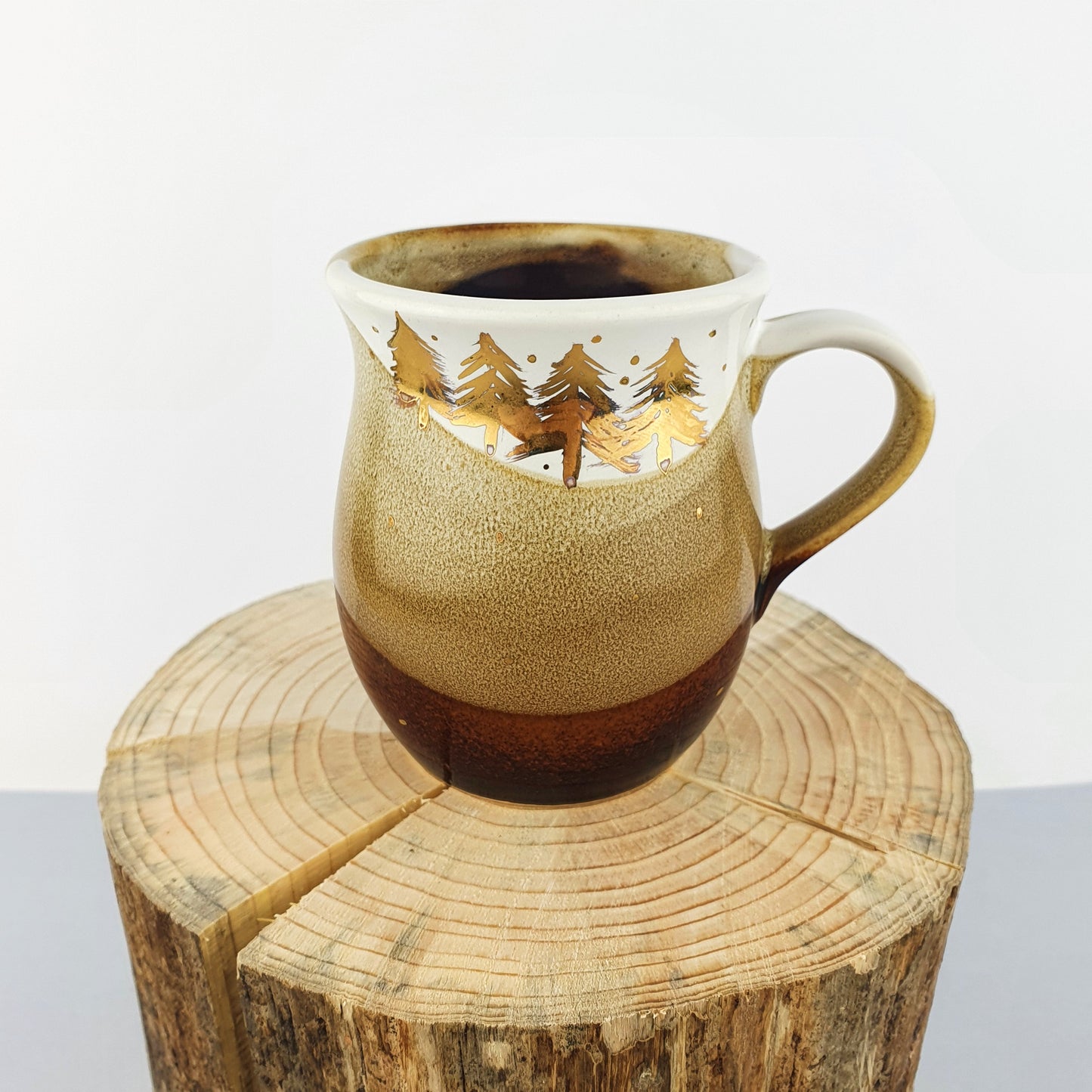 Gold Forest Belly Mugs - Ceramic Connoisseur