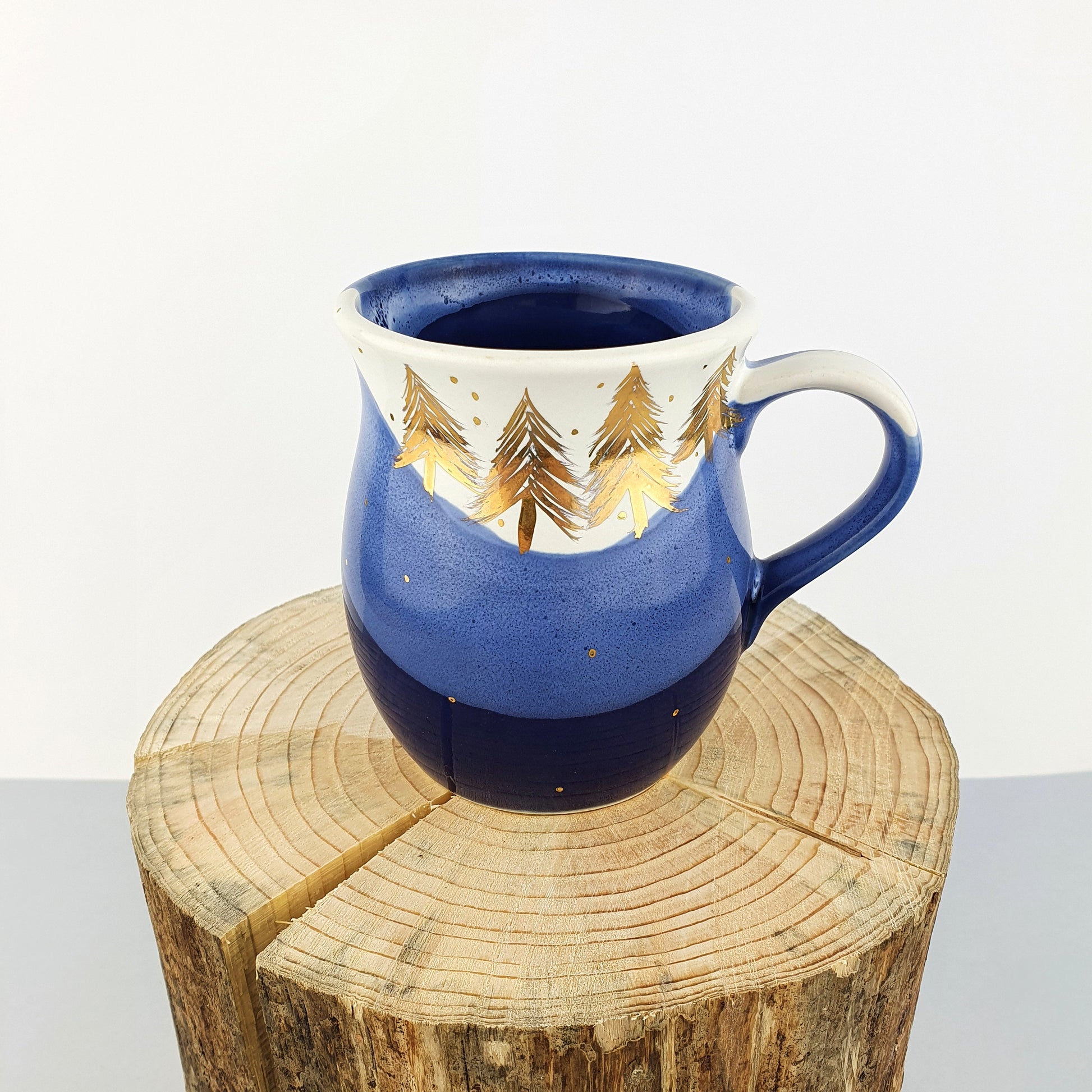 Gold Forest Belly Mugs - Ceramic Connoisseur