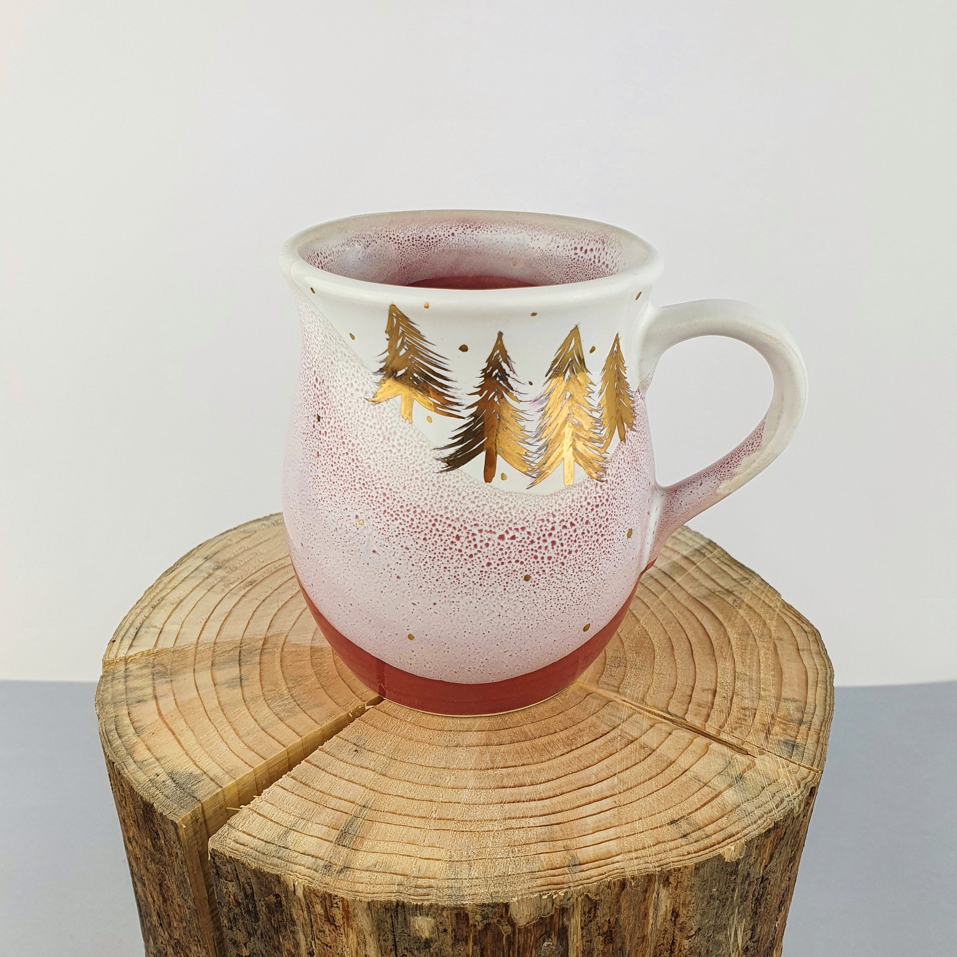 Gold Forest Belly Mugs - Ceramic Connoisseur