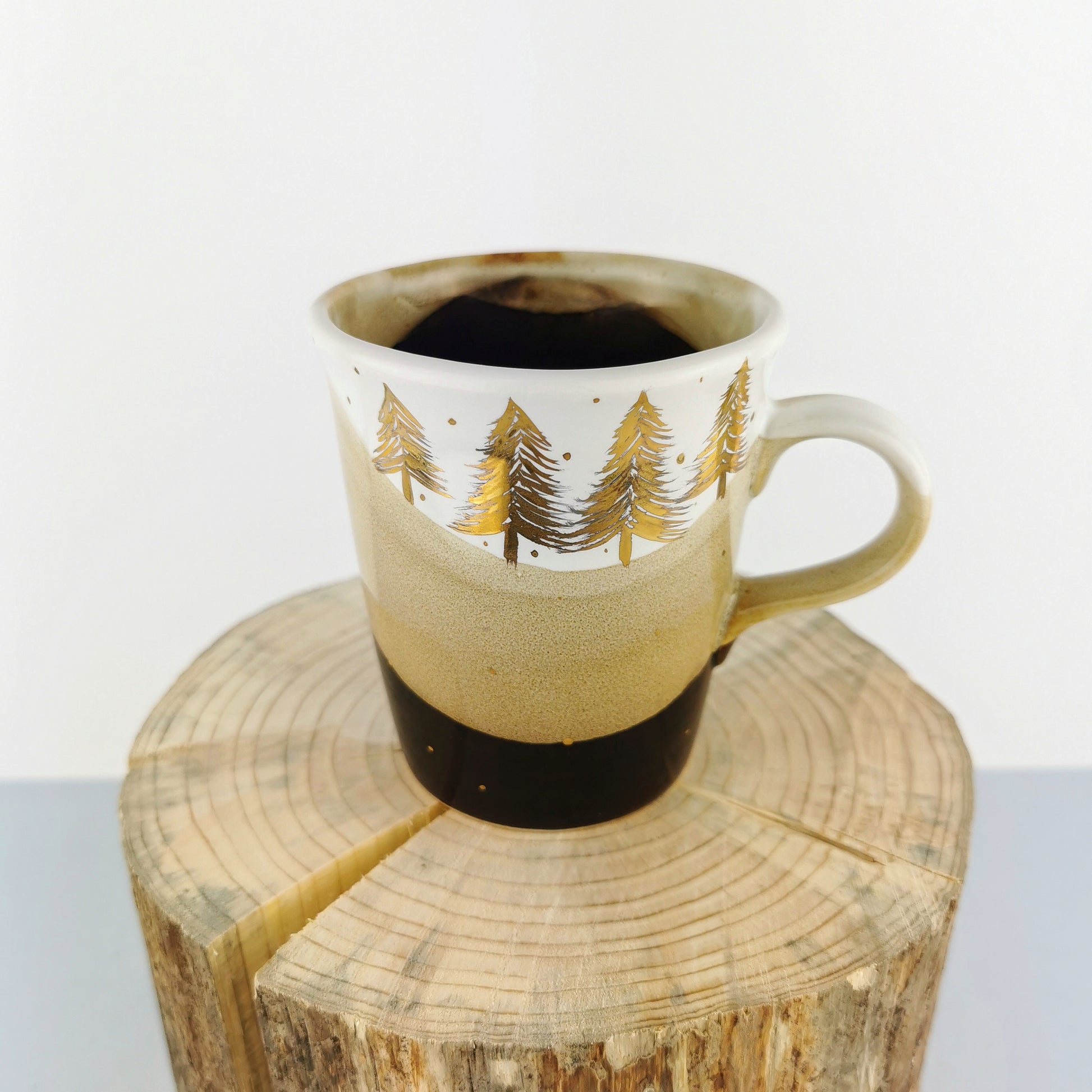 Gold Forest Petite Mugs - Ceramic Connoisseur