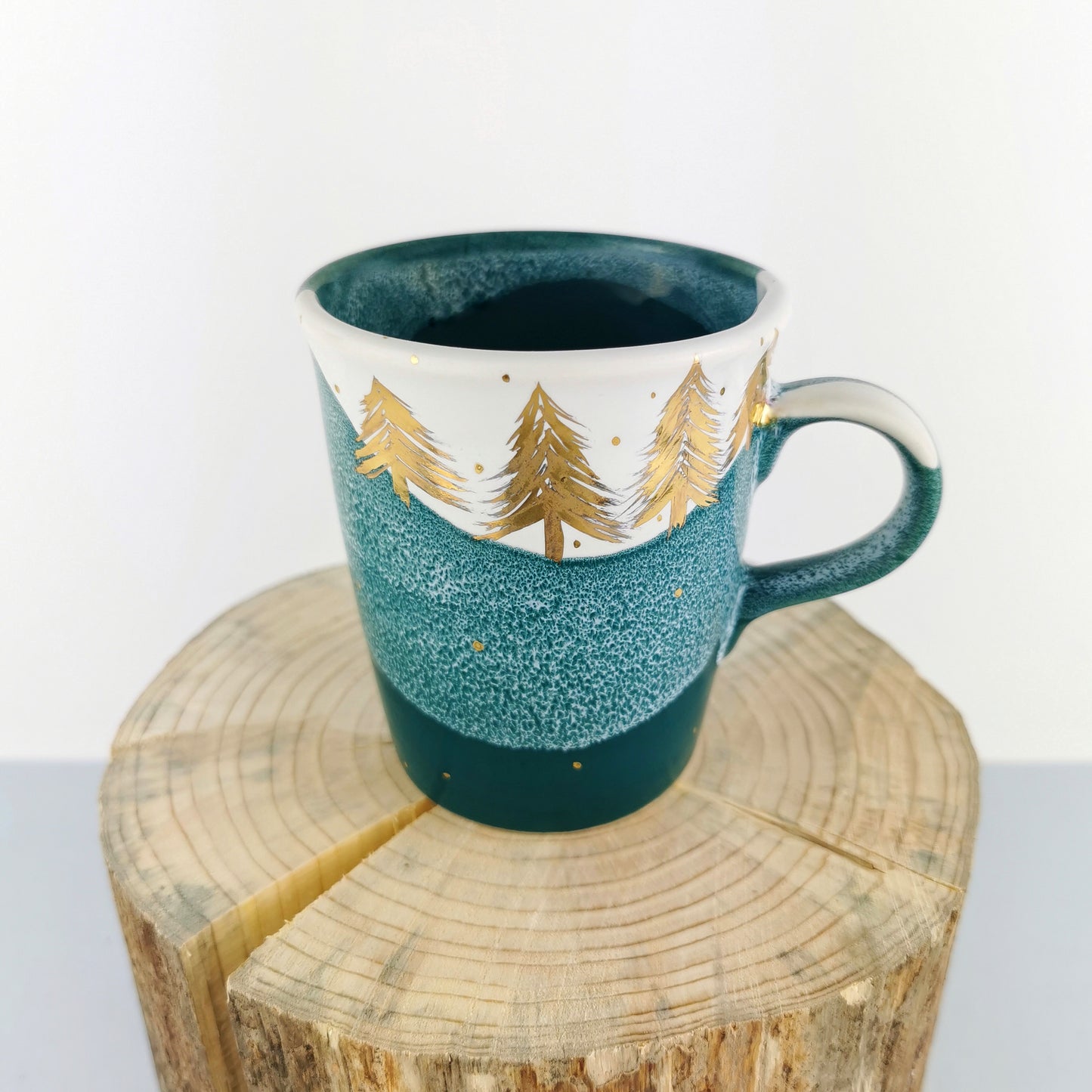 Gold Forest Petite Mugs - Ceramic Connoisseur