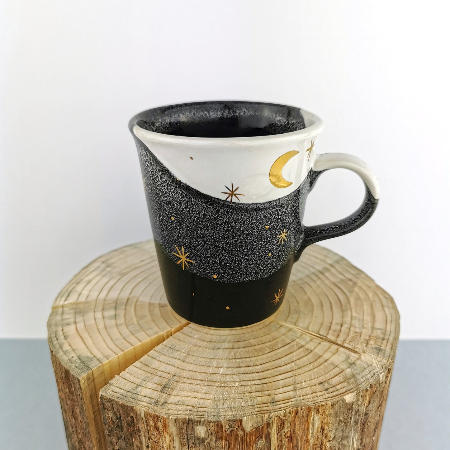 Gold Moon With Stars Petite Mugs - Ceramic Connoisseur