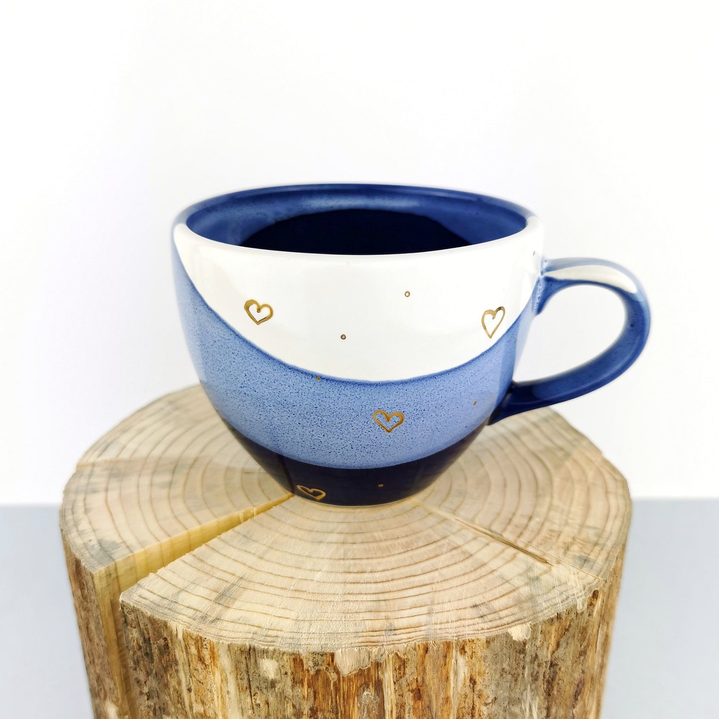 Gold Hearts Cups - Ceramic Connoisseur