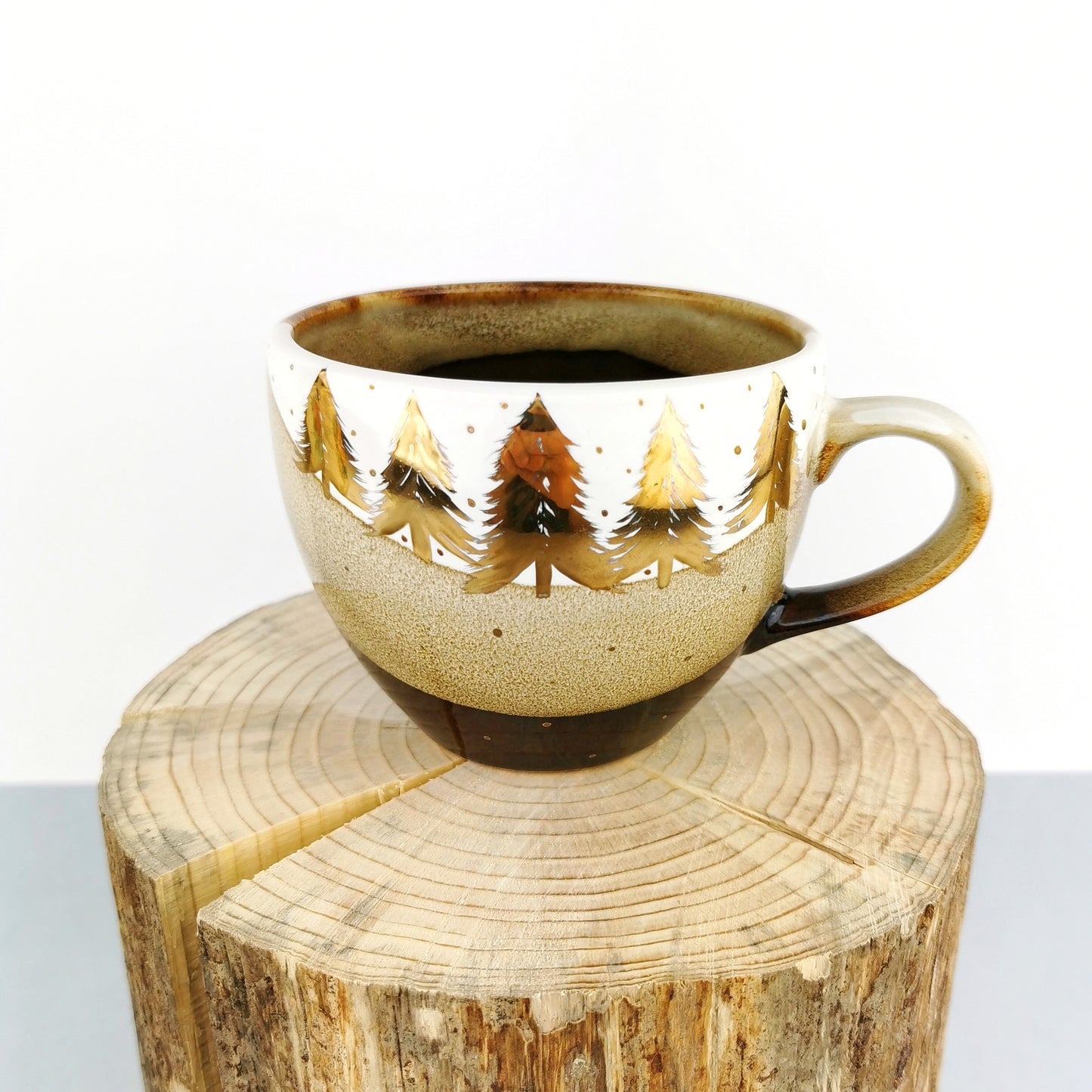 Gold Forest Cups - Ceramic Connoisseur
