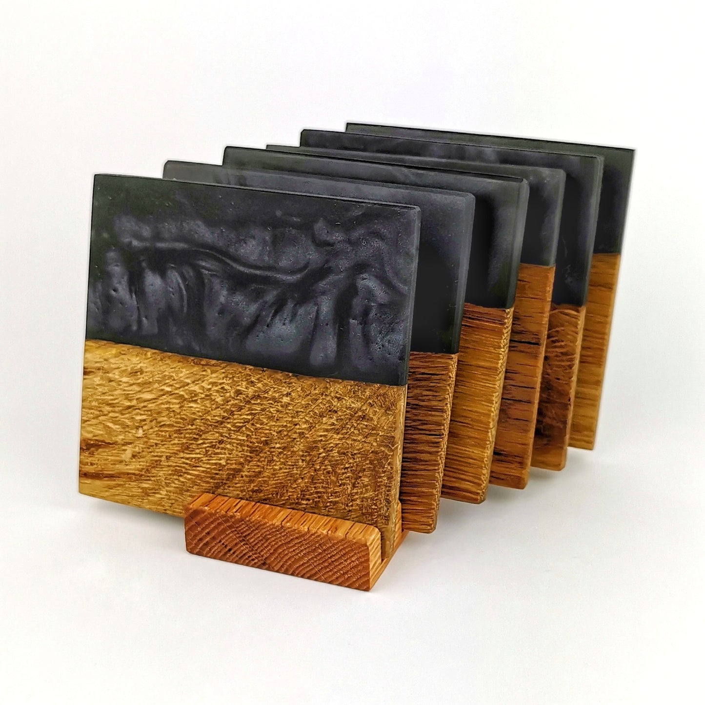 Gray Barrel Mugs With Coasters - Ceramic Connoisseur