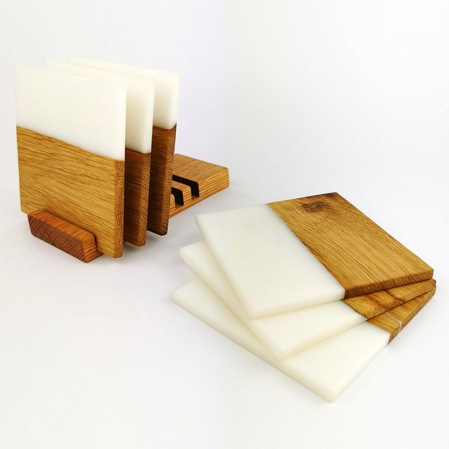 Brown Barrel Mugs With Coasters - Ceramic Connoisseur