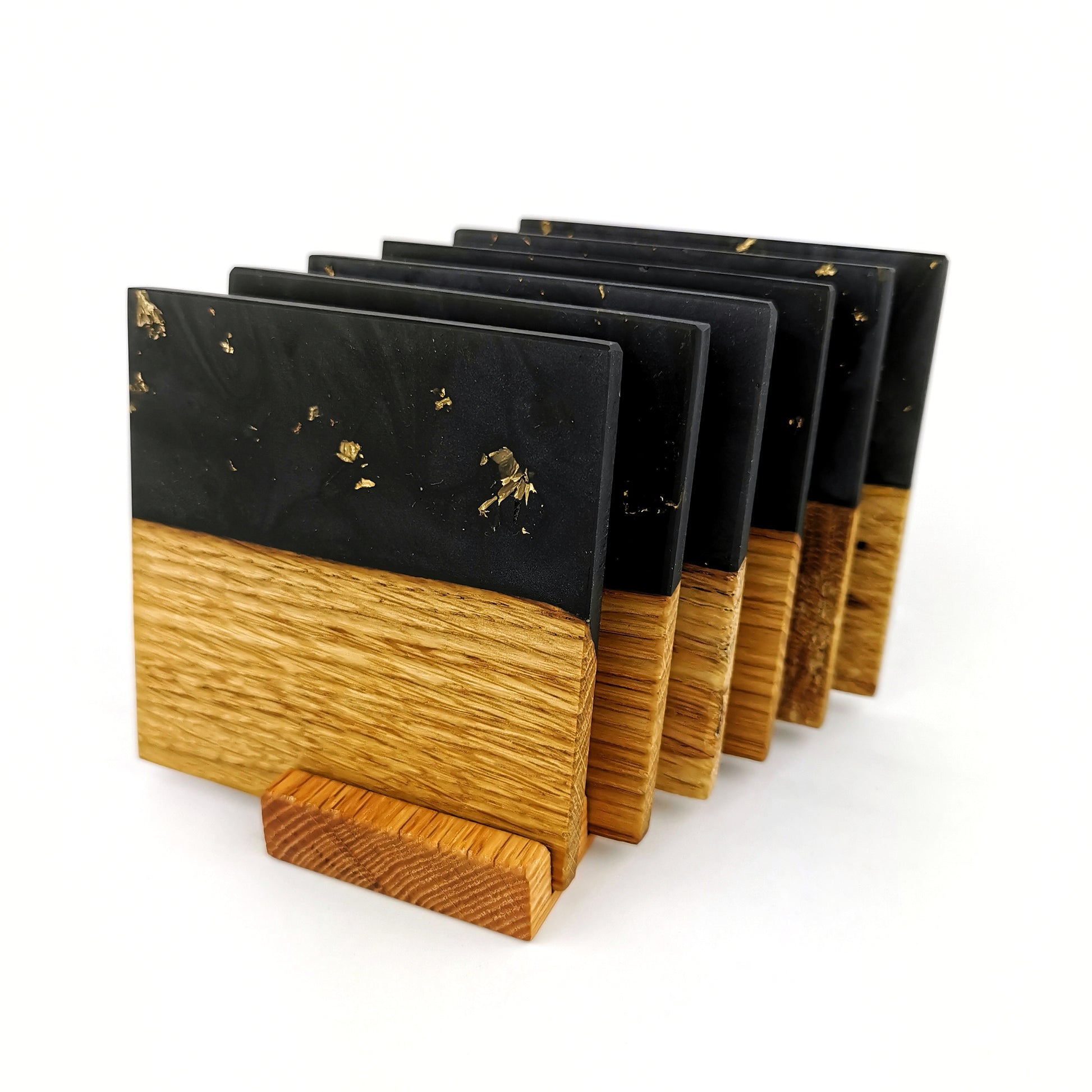 Black Barrel Mugs With Coasters - Ceramic Connoisseur