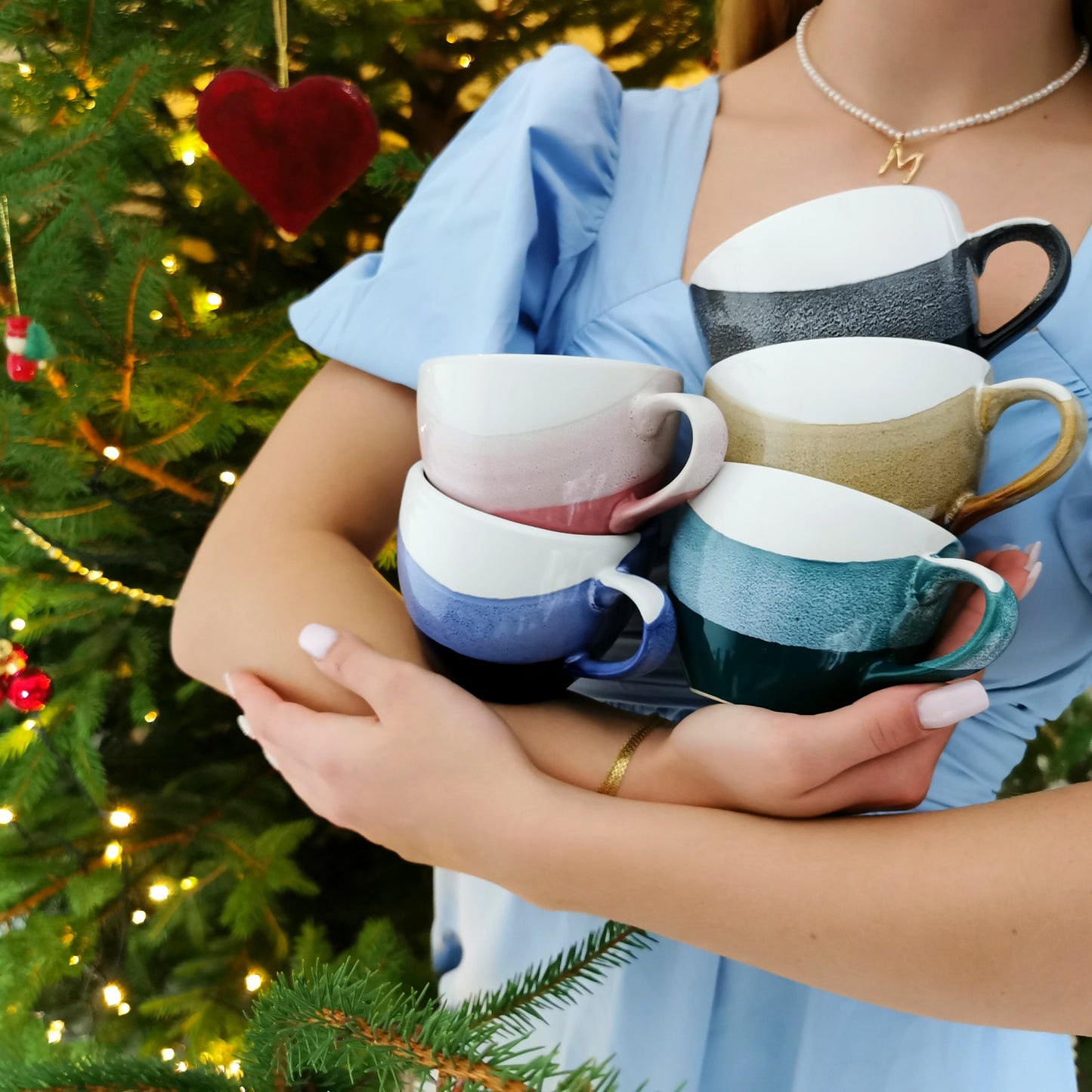 Glazed Cups With Coasters - Ceramic Connoisseur