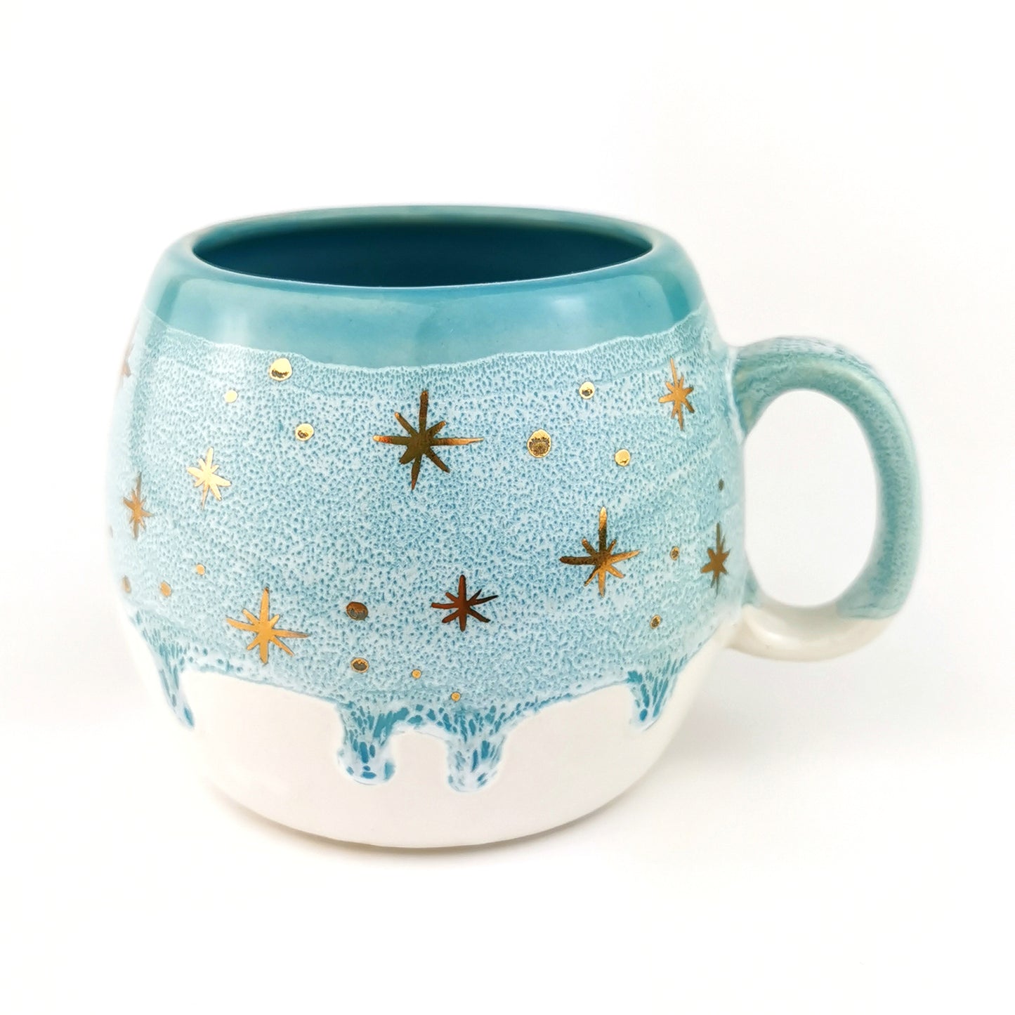Ice Blue Barrel Mugs - Ceramic Connoisseur