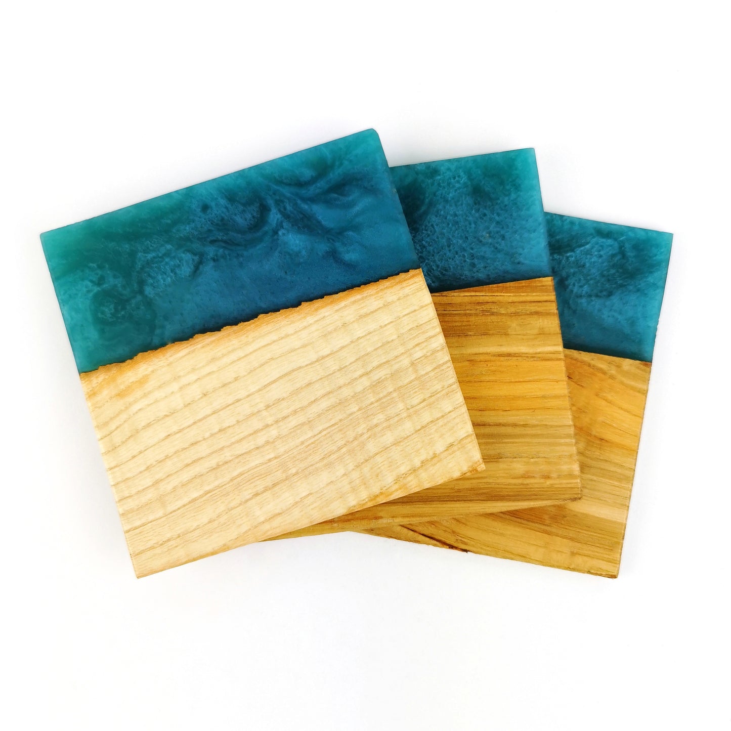 Wooden Epoxy Resin Drink Coasters - Ceramic Connoisseur
