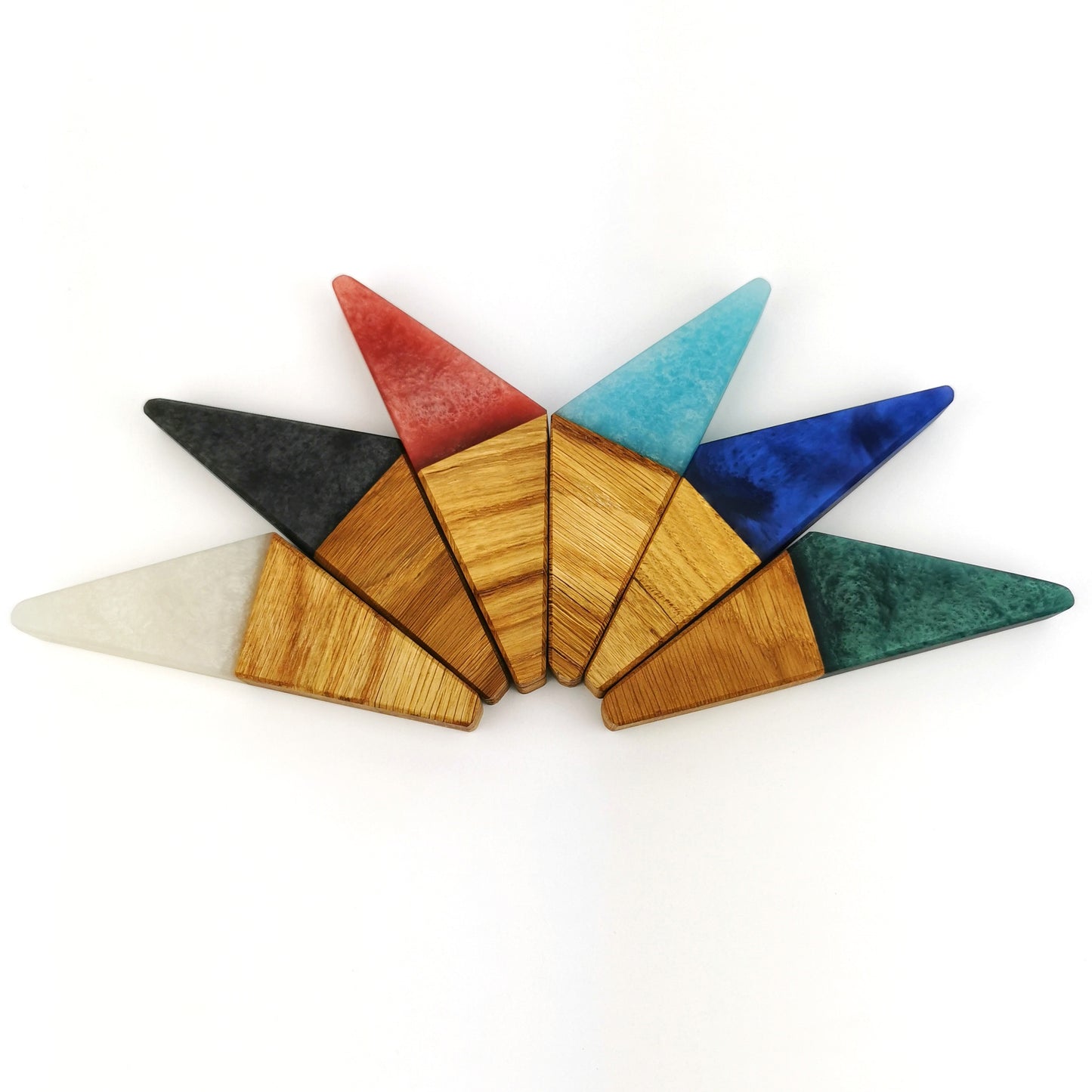 Wooden Epoxy Resin Wall Hooks - Ceramic Connoisseur