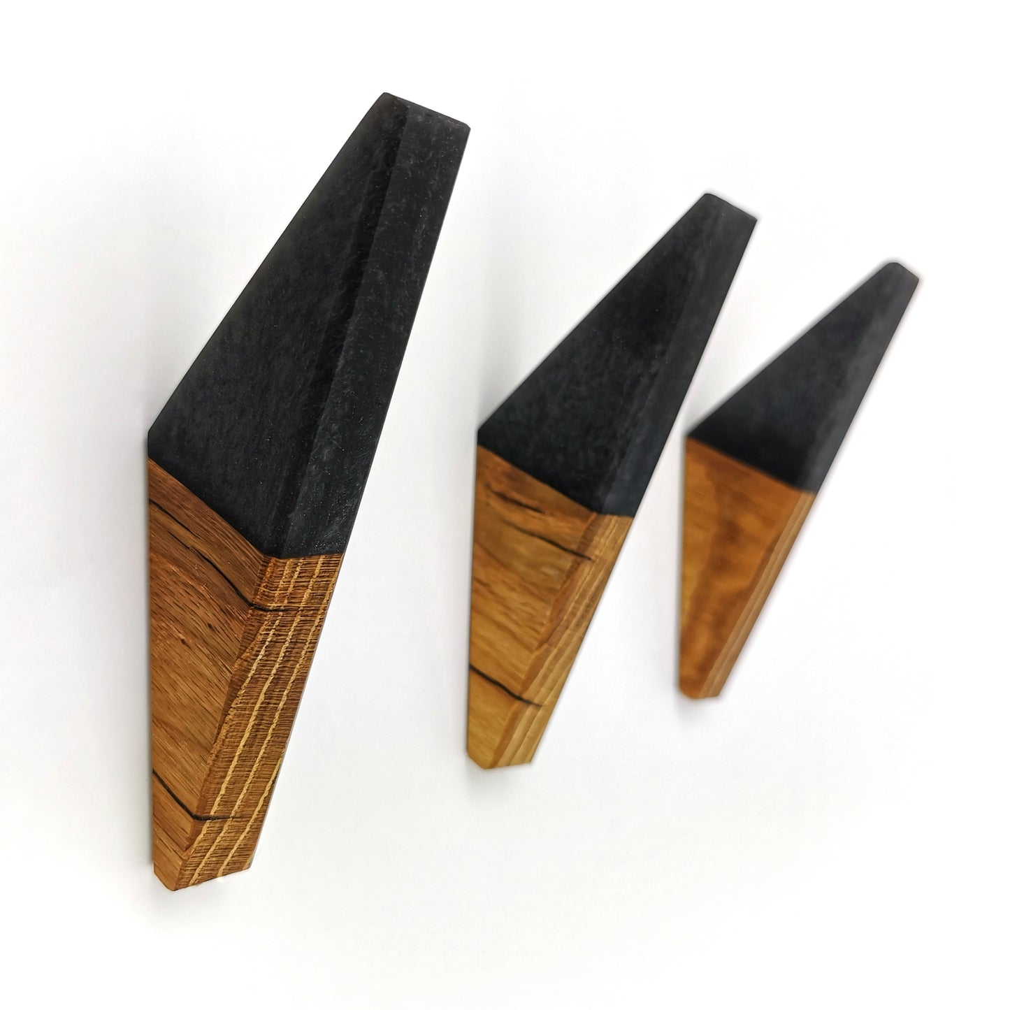 Wooden Epoxy Resin Wall Hooks - Ceramic Connoisseur