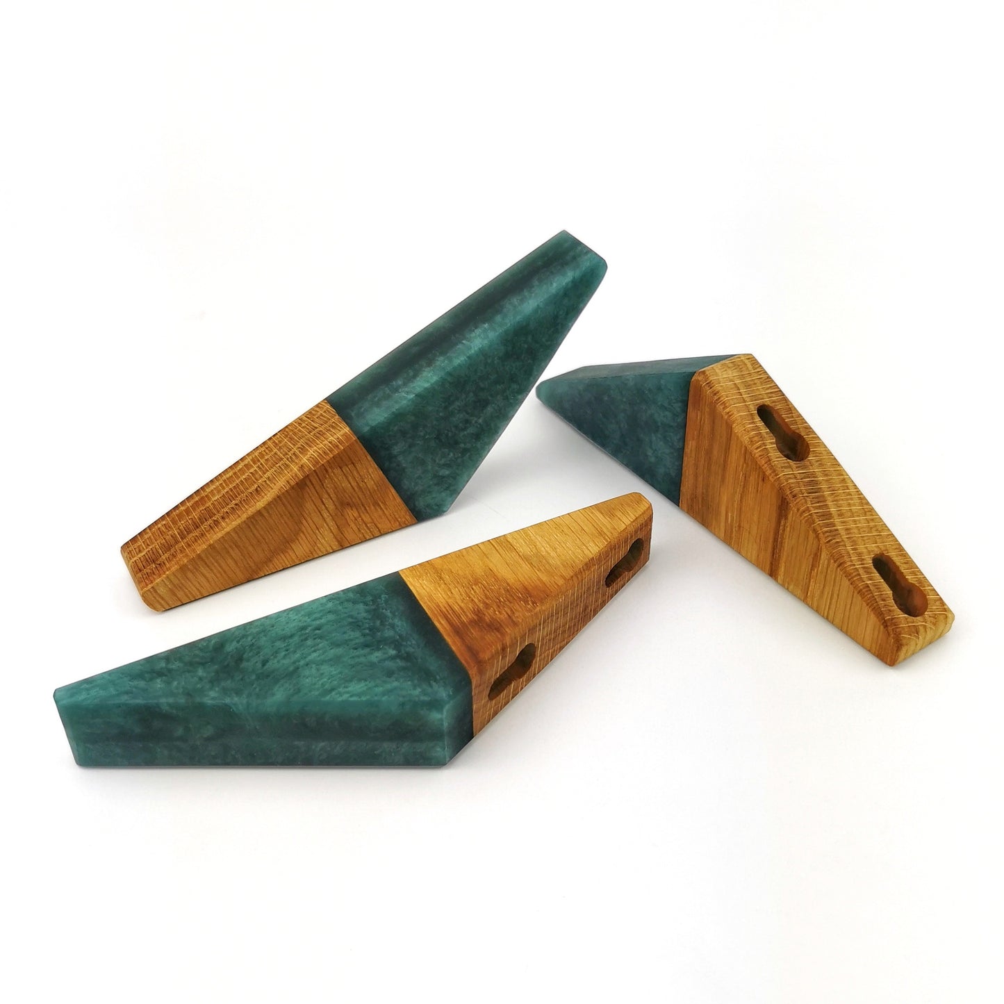 Wooden Epoxy Resin Wall Hooks - Ceramic Connoisseur