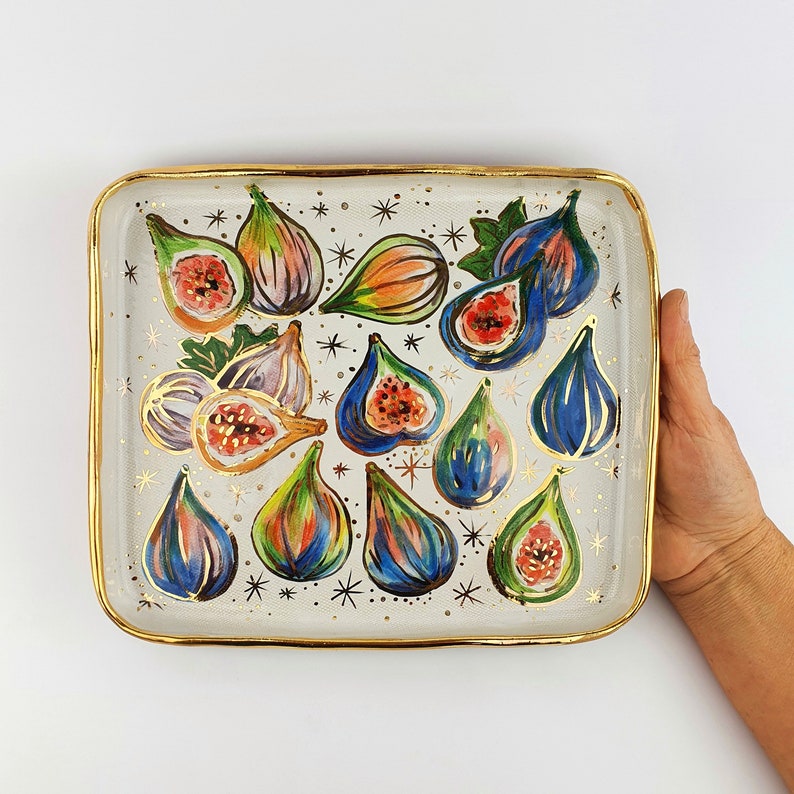 Square Fig Plate - Ceramic Connoisseur