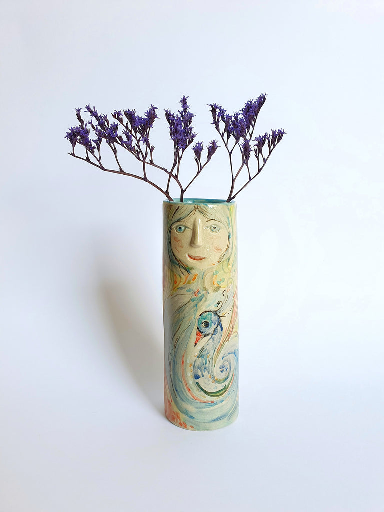 Peacock Family Bud Vases - Ceramic Connoisseur