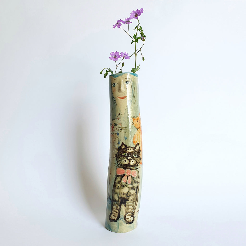 Cats Bud Vases - Ceramic Connoisseur