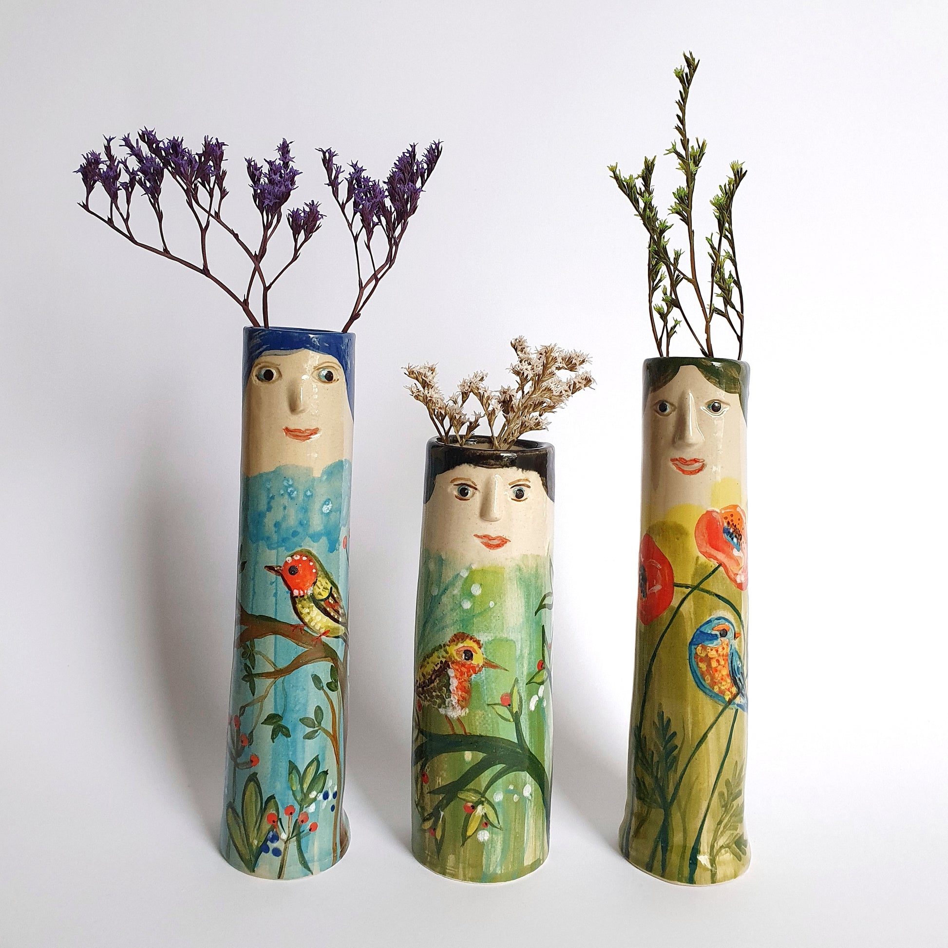 Handmade ceramic ikebana vase - From Britain with Love
