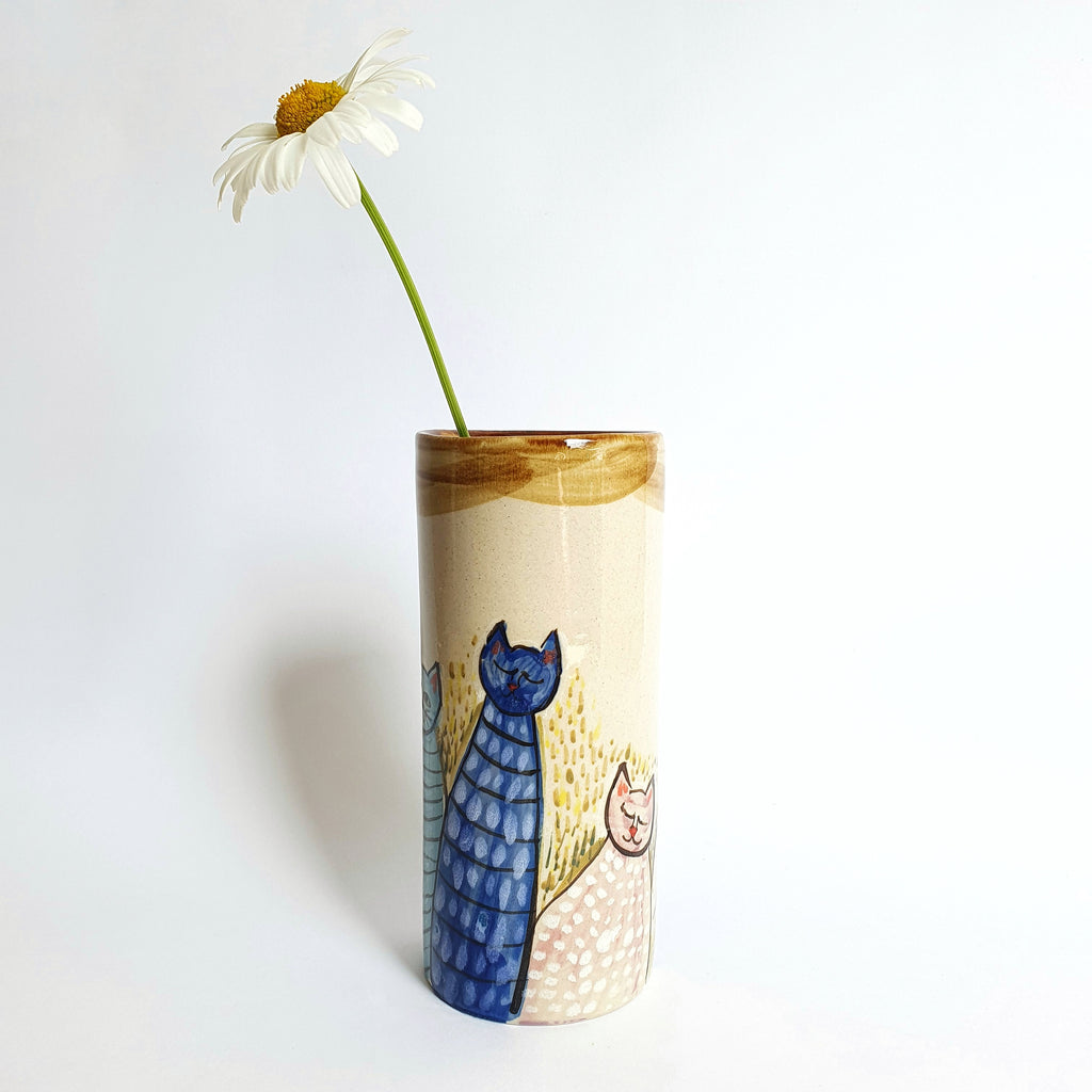 Petite Cats Bud Vases - Ceramic Connoisseur