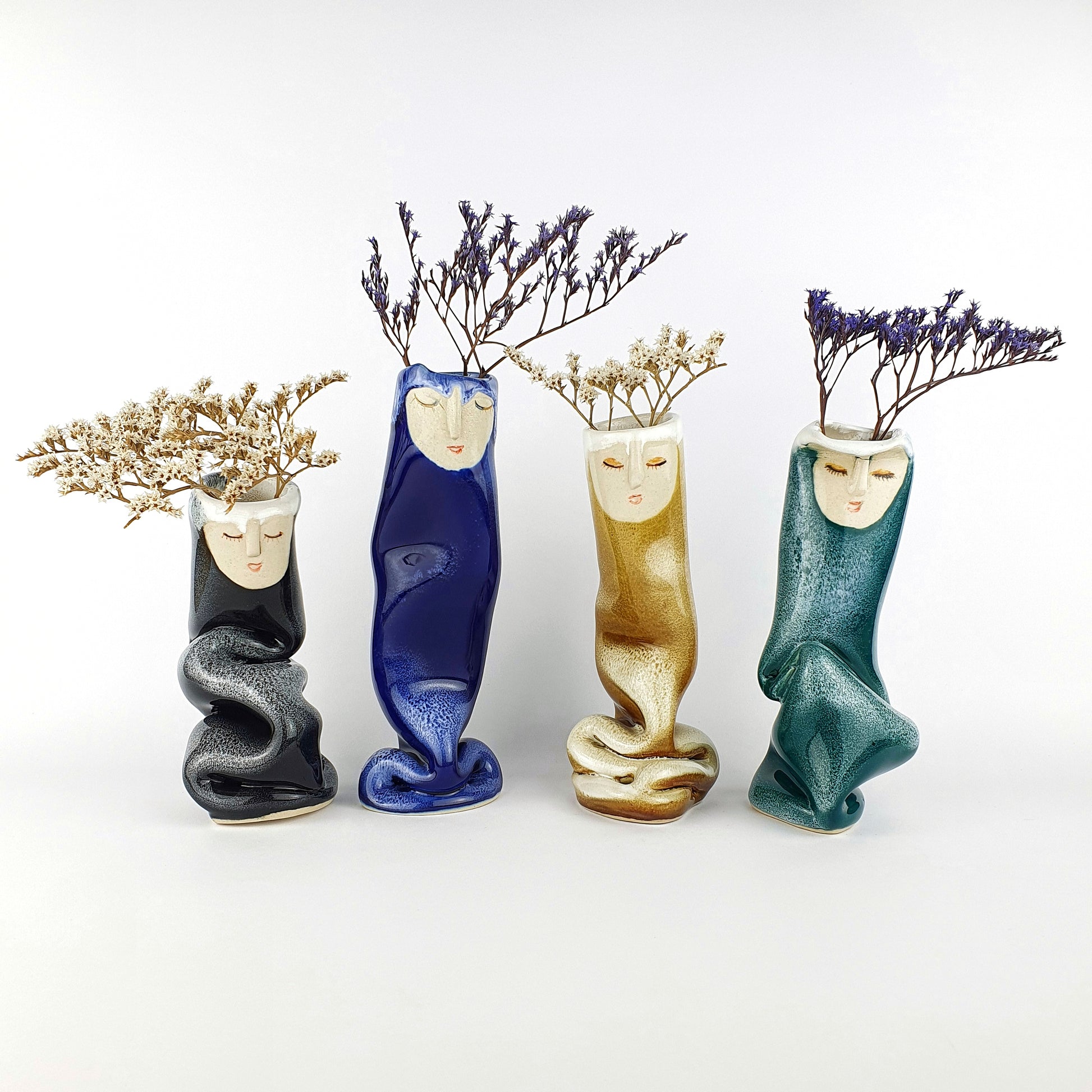 Sleeping Family Bud Vases - Ceramic Connoisseur