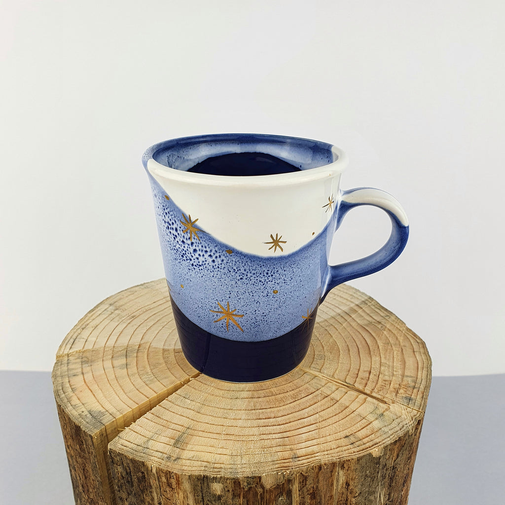 Gold Stars Petite Mugs - Ceramic Connoisseur