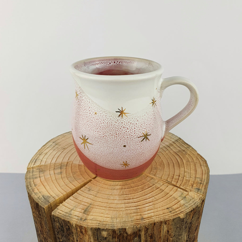Gold Stars Belly Mugs - Ceramic Connoisseur