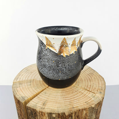 Gold Forest Belly Mugs - Ceramic Connoisseur