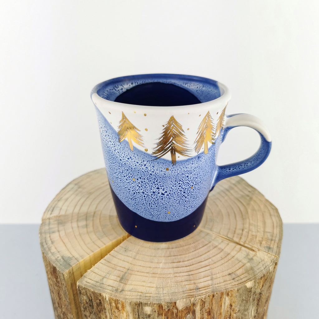 Gold Forest Petite Mugs - Ceramic Connoisseur