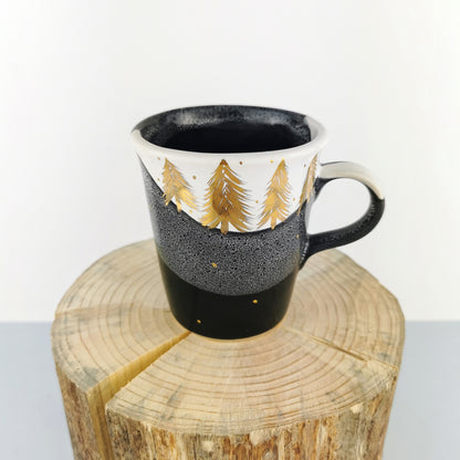 Gold Forest Petite Mugs - Ceramic Connoisseur