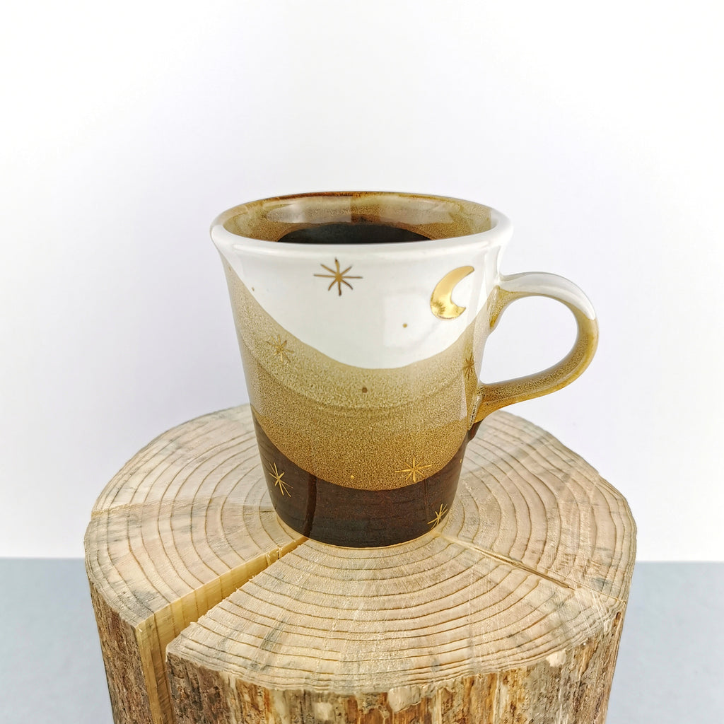 Gold Moon With Stars Petite Mugs - Ceramic Connoisseur