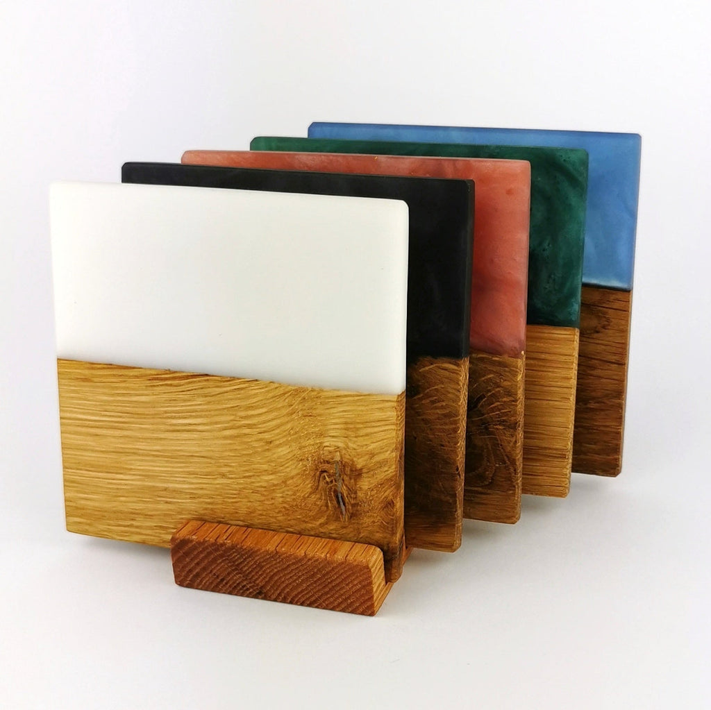 Wooden Epoxy Resin Drink Coasters - Ceramic Connoisseur