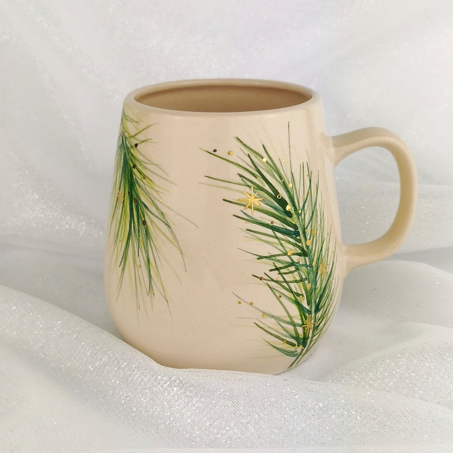 Gold Christmas Trees Mugs - Ceramic Connoisseur