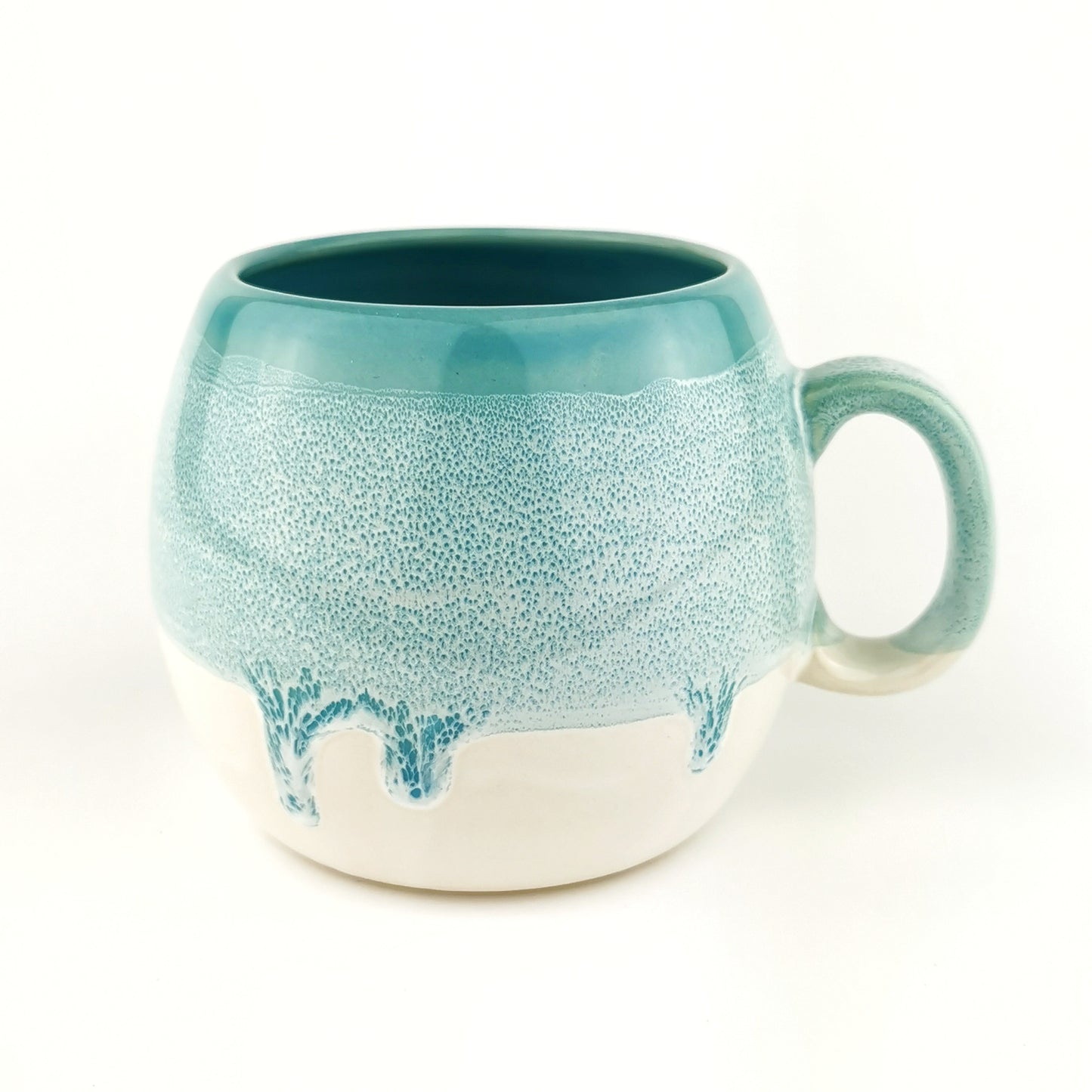 Ice Blue Barrel Mugs - Ceramic Connoisseur