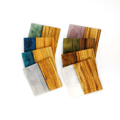 Wooden Epoxy Resin Drink Coasters - Ceramic Connoisseur