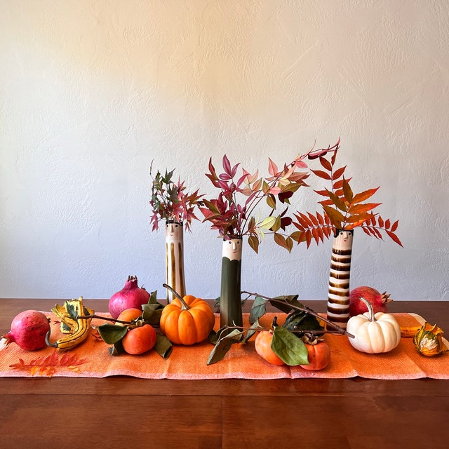 Autumn Family Bud Vases - Ceramic Connoisseur