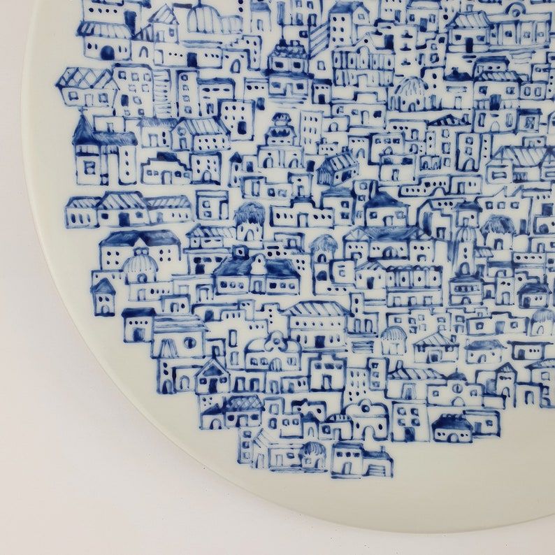 Blue City Plate - Ceramic Connoisseur