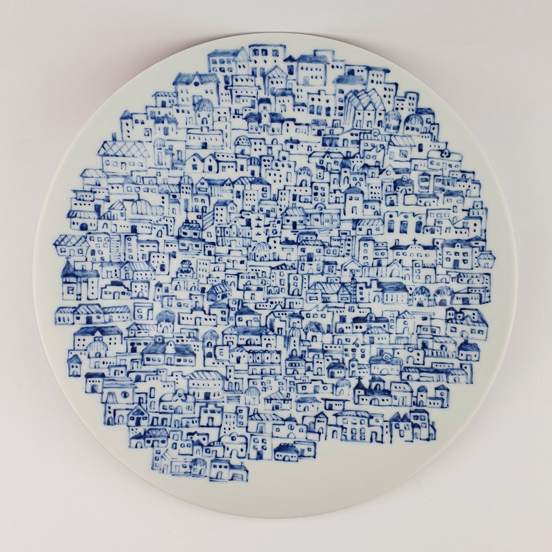 Blue City Plate - Ceramic Connoisseur