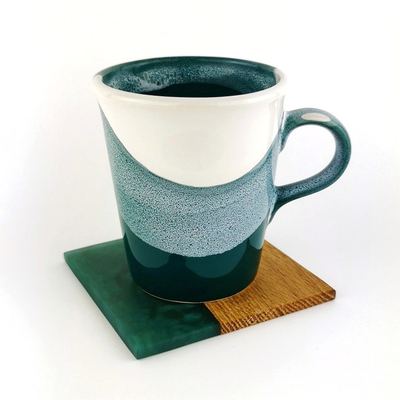 Glazed Petite Mugs With Coasters - Ceramic Connoisseur